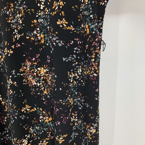 Le Chateau Black floral NWT Boatneck  3/4 sleeve midi dress SP - Picture 12 of 15